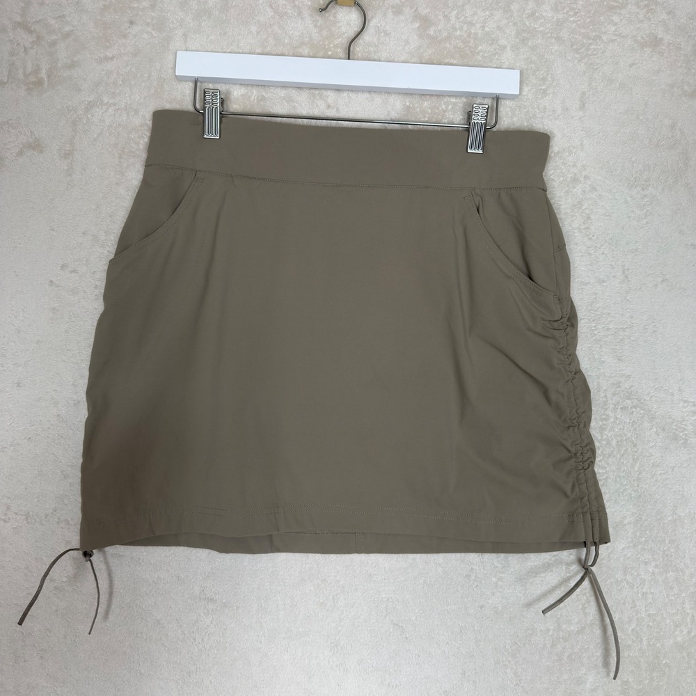 Columbia Anytime Casual Skort Tan Khaki Hiking Skirt Large Outdoor Gorpcore